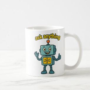 Grappige Ai-Robot Met Vraag Alles Quote _ Geek T-S Koffiemok