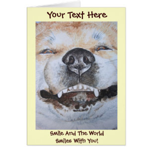 grappige akita glimlachend hond afbeelding realist