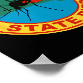 Grappige Alaska Staatsvogel Mug  Poster (Hoek)
