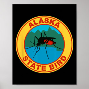 Grappige Alaska Staatsvogel Mug Poster