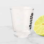Grappige alcohol kan uw problemen niet oplossen shot glas (Links)