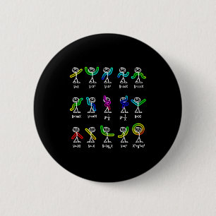 Grappige Algebra Dans Functie Wiskunde Docent Geek Ronde Button 5,7 Cm