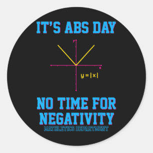 Grappige Algebra Het Is Abs Dag Wiskunde Docent Wi Ronde Sticker