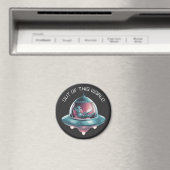 Grappige alien in UFO Magneet (Insitu (Vaatwasser))