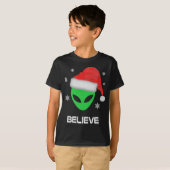 Grappige Alien Kerstmis Kerstmis Gift T-shirt (Voorkant volledig)