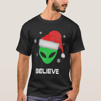 Grappige Alien Kerstmis Kerstmis Gift T-shirt
