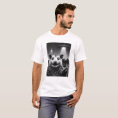Grappige Alien Possum UFO Possum Selfie met UFO's T-shirt (Voorkant volledig)