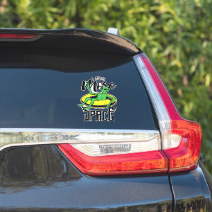 Grappige Alien Tubing Ik Heb Meer Ruimte Sticker