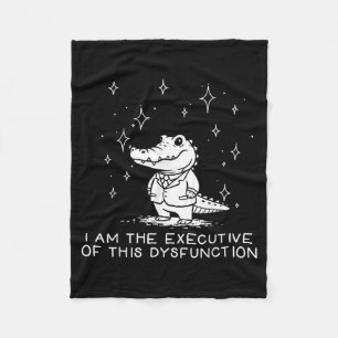 Grappige Alligator Ik Ben De Directeur Van Deze Di Fleece Deken