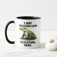 Grappige Alligator Liefhebber Mok Reptiel Liefhebb