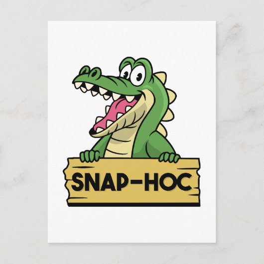 Grappige Alligator Lover en Zoökeeper Krokodil Briefkaart (Voorkant)