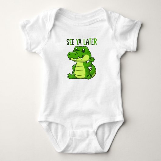 Grappige Alligator Romper (Voorkant)