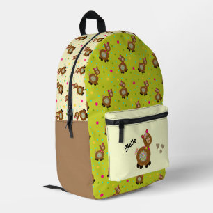 Grappige alpaca geprinte rugzak