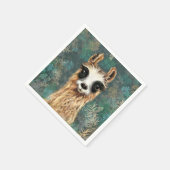 Grappige Alpaca servetten (Hoek)