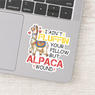 Grappige Alpaca Wond Llama Verpleegkundige Geschen Sticker
