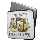 Grappige Alpacas laptophoes Laptop Sleeve (Voorkant Links)