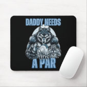 Grappige Alpha Wolf Daddy Needs A Par Meme Cringe Muismat (Met muis)