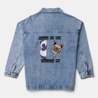Grappige Alsjeblieft Neem Me Niet Waar Denim Jas Jacket