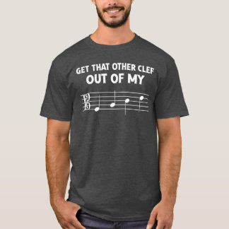 Grappige Alt Sleutel Uit Mijn Gezicht voor Orkest T-shirt