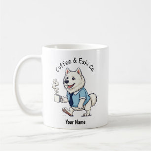 Grappige Amerikaanse Eskimohond Zakelijke Pak Koff Koffiemok
