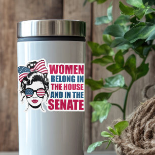Grappige Amerikaanse feministische quote politieke Sticker
