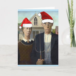GRAPPIGE AMERIKAANSE GOTISCHE KERSTKAARTEN KAART