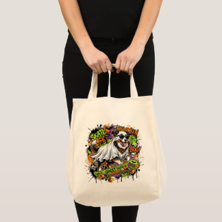 Grappige Amerikaanse Herdershond Geest Skateboard Tote Bag