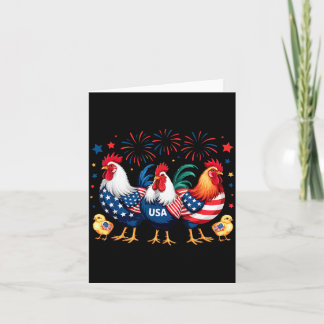 Grappige Amerikaanse Vlag Haan Onafhankelijkheidsd Kaart