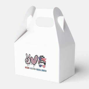 Grappige Amerikaanse vlag patriottisch Bedankdoosjes