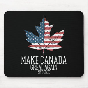 Grappige Amerikaanse vlag Trump maakt Canada weer Muismat