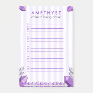 Grappige Amethyst Kristal Takenlijst Post-it® Notes