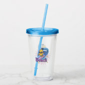 grappige anananas acryl drinkbeker (Achterkant)