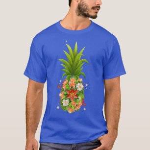 Grappige ananas bloem ontwerp Hawaiaans voor vrouw T-shirt