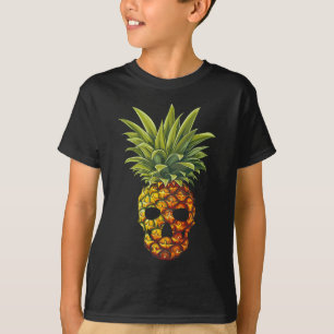 Grappige Ananas Fruit Schedel T-shirt