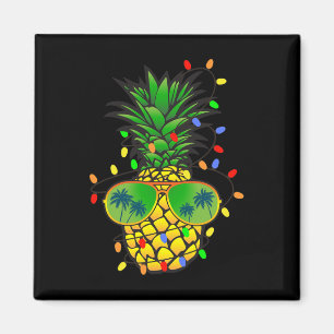Grappige Ananas Kerstboom Zomer Kerstmis In Juli Magneet