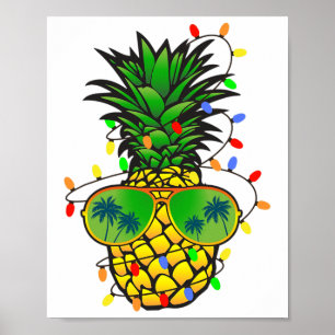 Grappige Ananas Kerstboom Zomer Kerstmis In Juli Poster