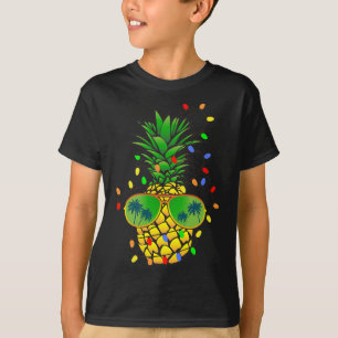Grappige Ananas Kerstboom Zomer Kerstmis In Juli T-shirt