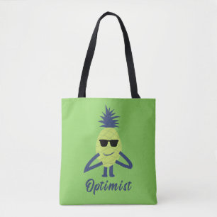 Grappige ananas kunst draagtas