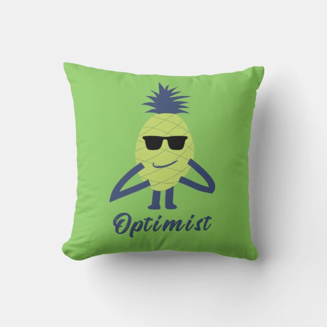 Grappige ananas kunst kussen (Voorkant)