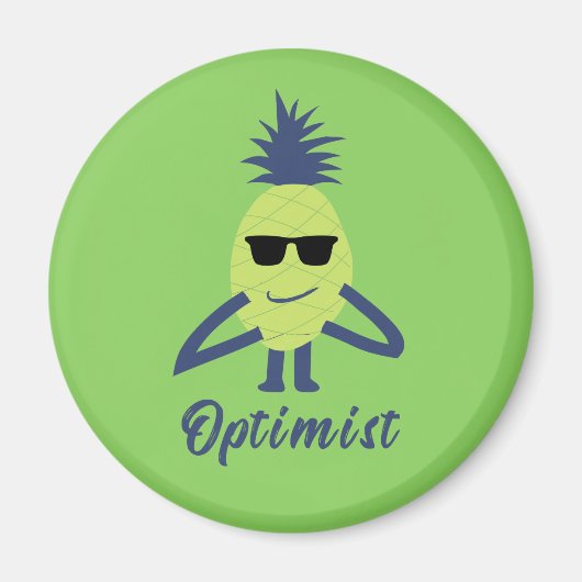 Grappige ananas kunst magneet (Voorkant)