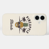 Grappige ananas met zonnebril Persoonlijk    Case-Mate iPhone Case (Achterkant (horizontaal))