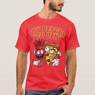 Grappige ananas Pizza Graphic Novelty Probeer voor T-shirt