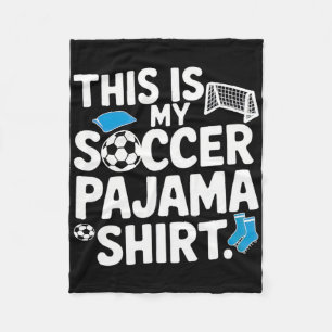 Grappige Ananas Voetbal Cartoon Fruit Sporten Voet Fleece Deken