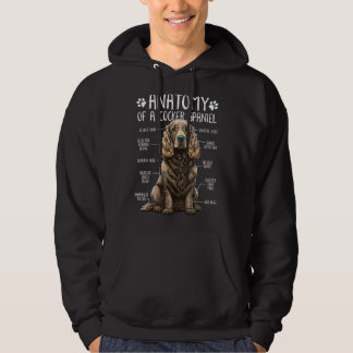 Grappige Anatomie Cocker Spaniel Hond Cocker Spani Hoodie
