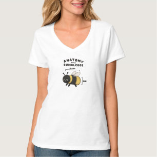Grappige Anatomie Van Een Hommel Blebee Bum Schatt T-shirt