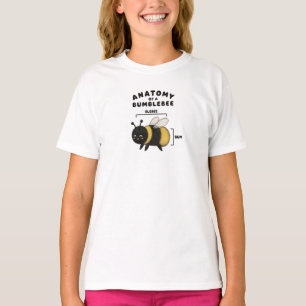 Grappige Anatomie Van Een Hommel Blebee Bum Schatt T-shirt