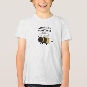 Grappige Anatomie Van Een Hommel Blebee Bum Schatt Tri-Blend Shirt