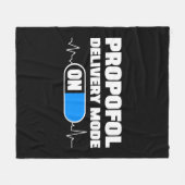 Grappige Anesthesioloog Propofol Leveringswijze aa Fleece Deken (Voorkant (Horizontaal))