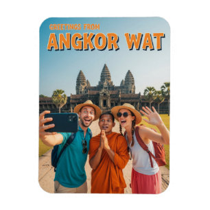 Grappige Angkor Wat Cambodja Magneet
