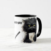 grappige Angry Cat Coffee Mok (Voorkant rechts)